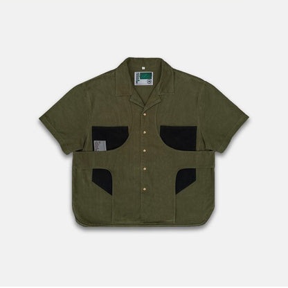 MOSS GREEN CAMP SHIRT