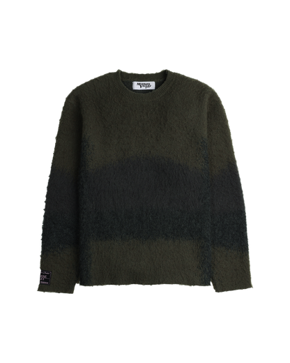 Pull ras du cou en tricot brossé